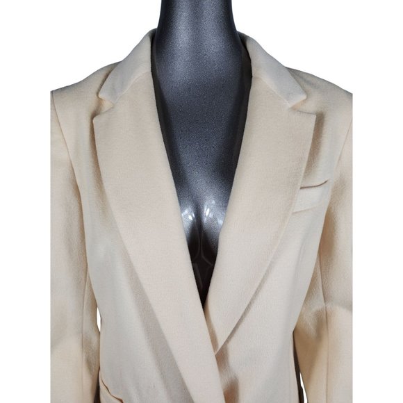 Jenni Kayne Wool Neutral Cream Blazer Jacket Small - Picture 3 of 7